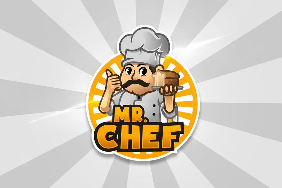 Mr Chef Logo Design Idea