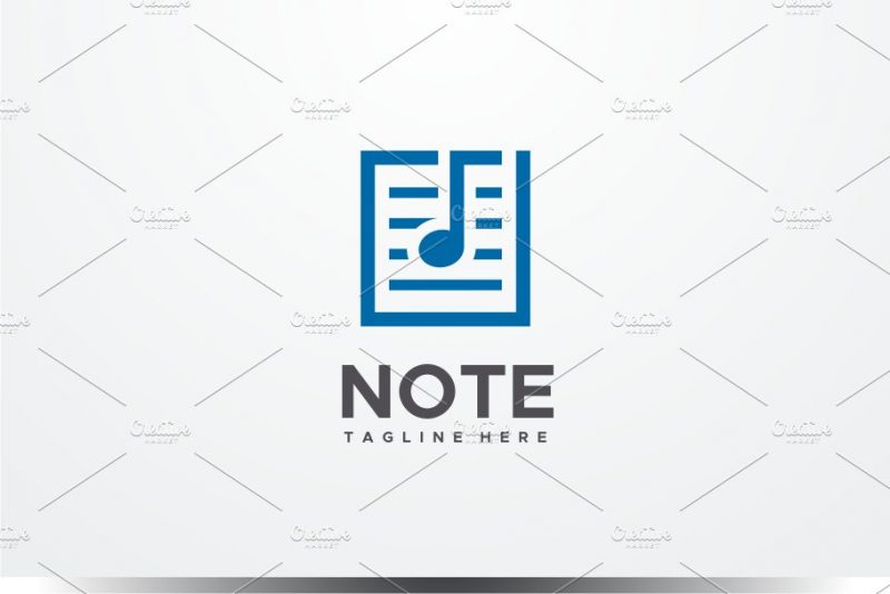 Music Note Logo Design