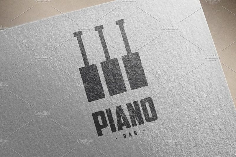 Piano Brand Logo Design