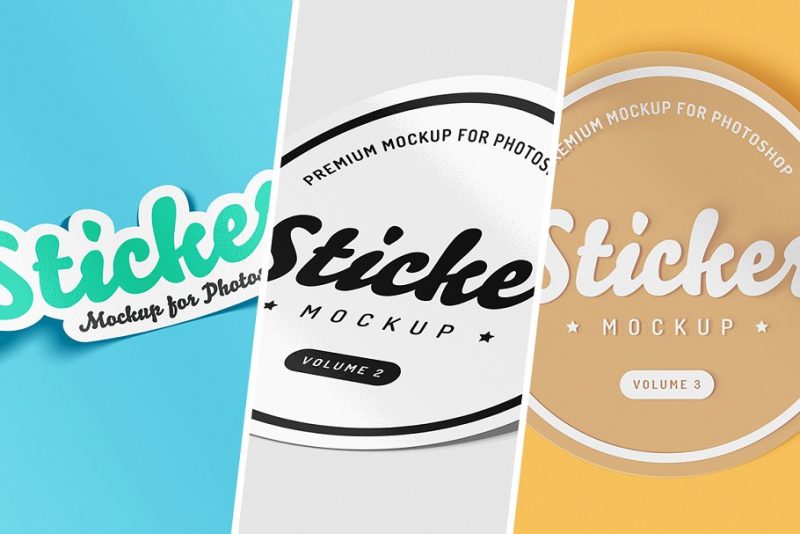 25 Sticker Mockups Psd Collection 2020 Free Download Graphic Cloud