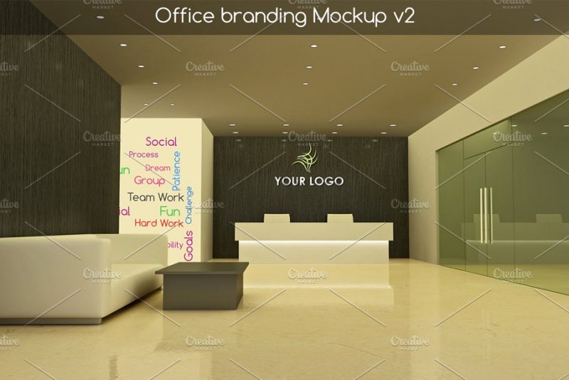 Elegant Corporate Office Mockup PSD