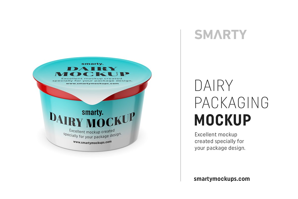 Dairy Products Packaging Mockup