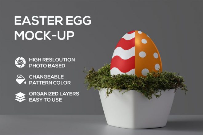 Download 9+ Realistic Easter Egg Mockup PSD Download (2020 ...