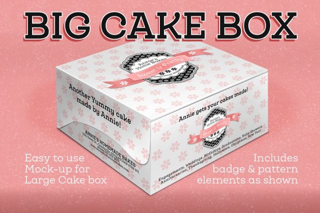 Download 11+ Best Cake Box Mockup PSD for Branding (2019) - Graphic ...