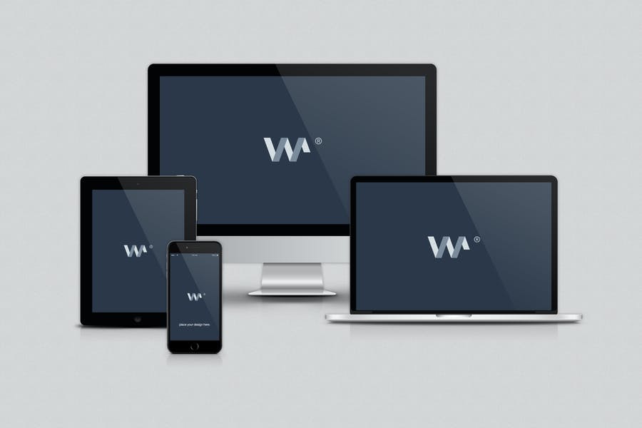 Multiple Devices Mockup PSD