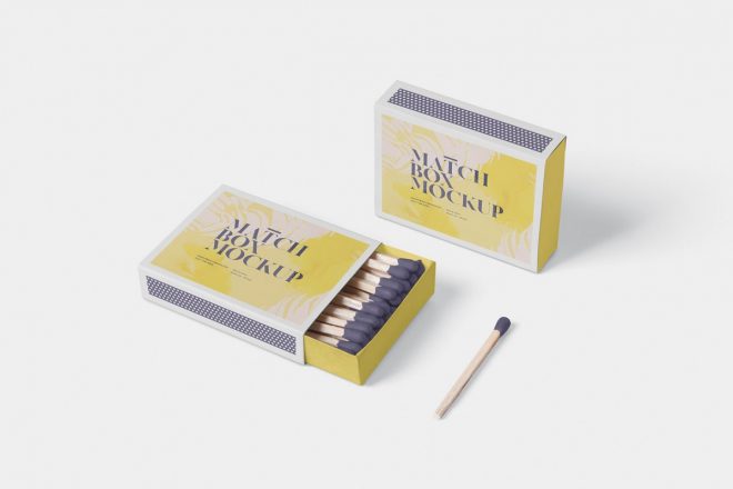 Download 7+ Best Match Box Mockup PSD for Branding (2019) - Graphic Cloud