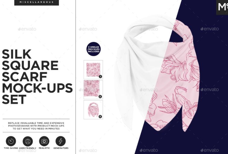 14 + Best Scarf Mockup PSD Download - Graphic Cloud