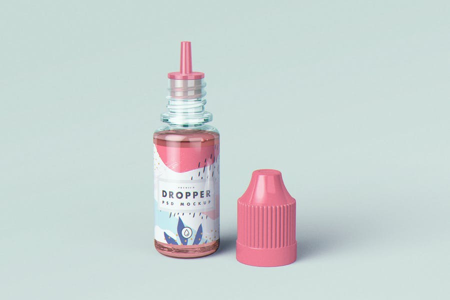 Vape Dropper Bottle Branding Mockup