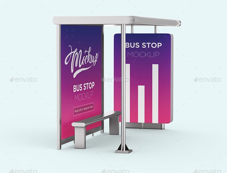 31+ Bus Stop Mockup PSD for Ad and Branding