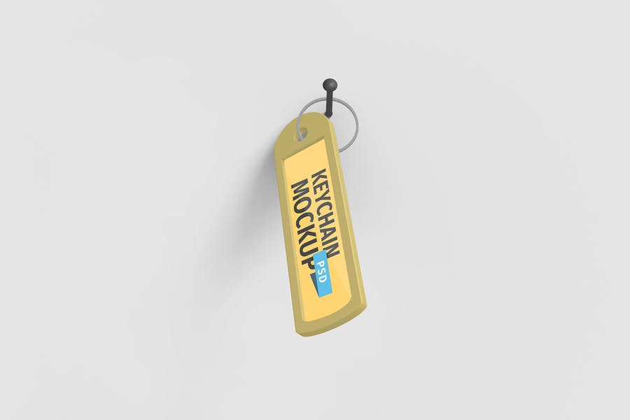 Minimal Keychain Branding Mockup