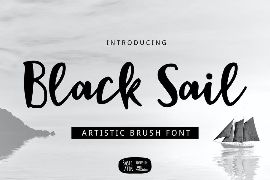 Artistic Black Sails Typeface