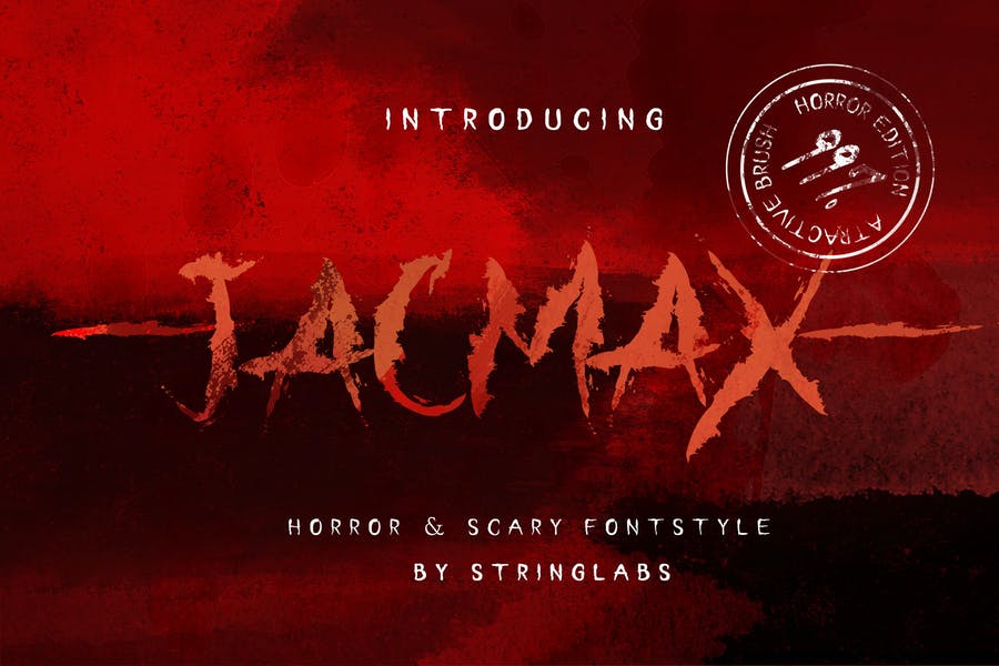Unique Horror Movie Jackmax Font