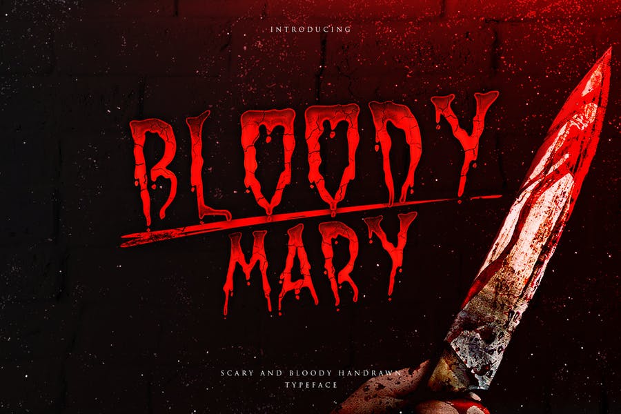 Bloody Mary Dripping Font