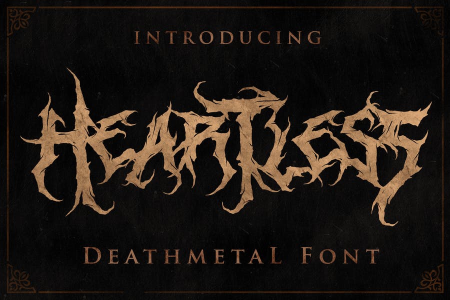 Death Metal Font for Music Album