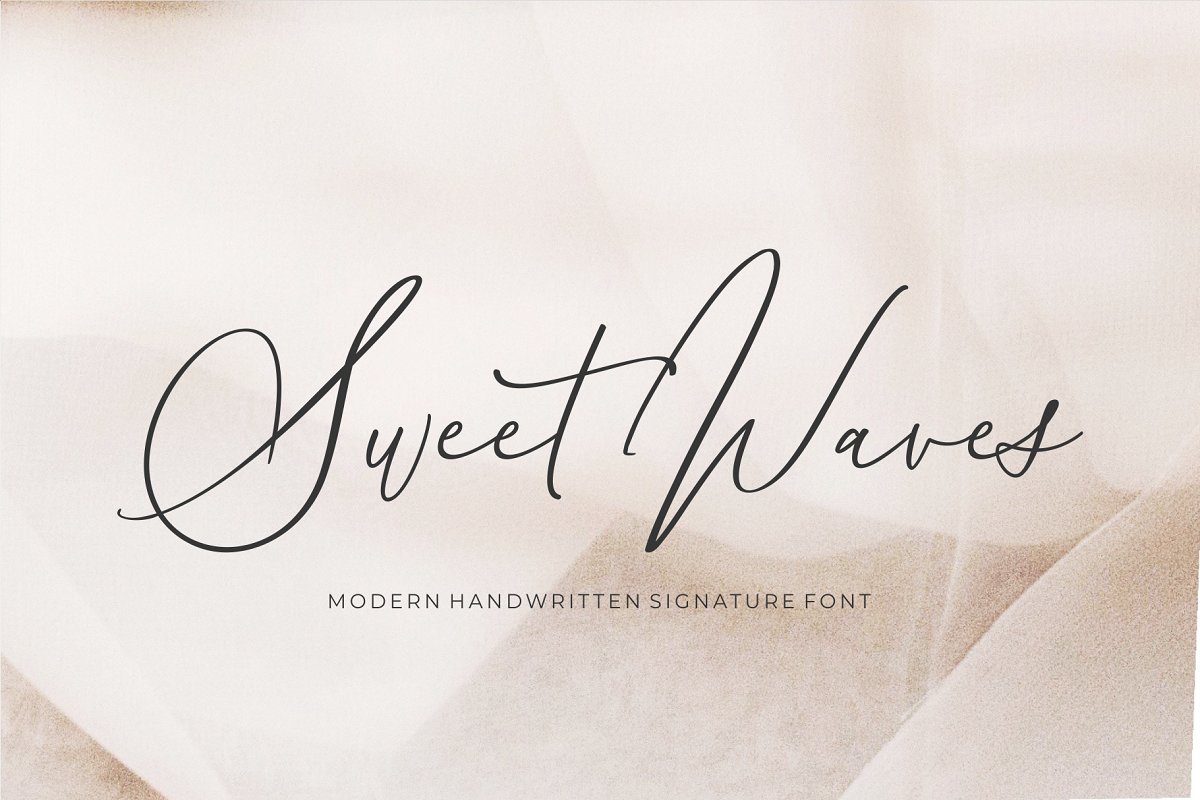 Handwritten Luxury Wave Fonts
