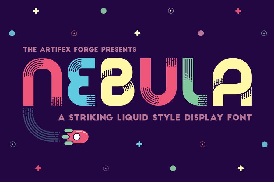 Liquid Style Display Font