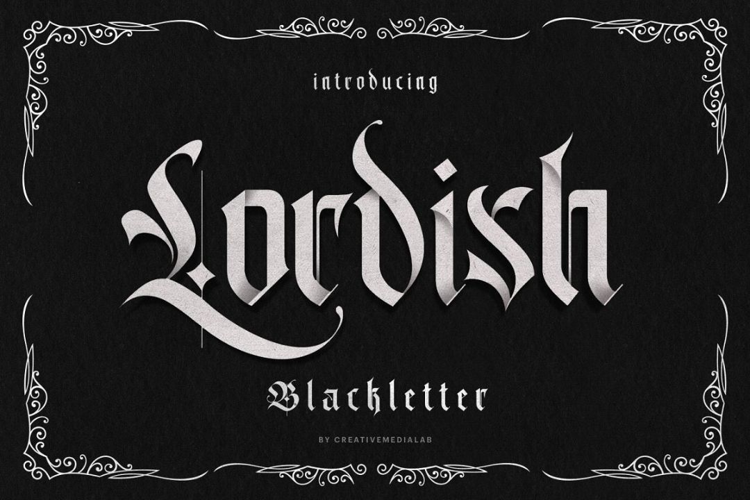 Medieval Gothic Font for Apparel Branding