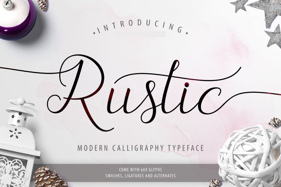Modern Stylish Rustic Typeface