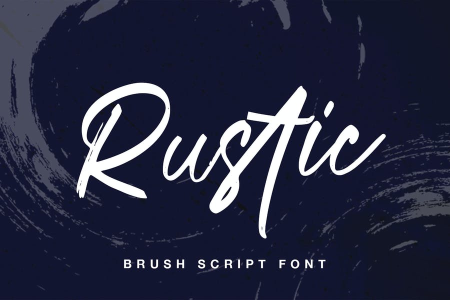 Rustic Brush Fonts for Wedding Invitation