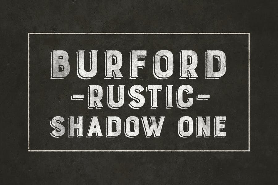 Burdford Rustic Shadow Fonts