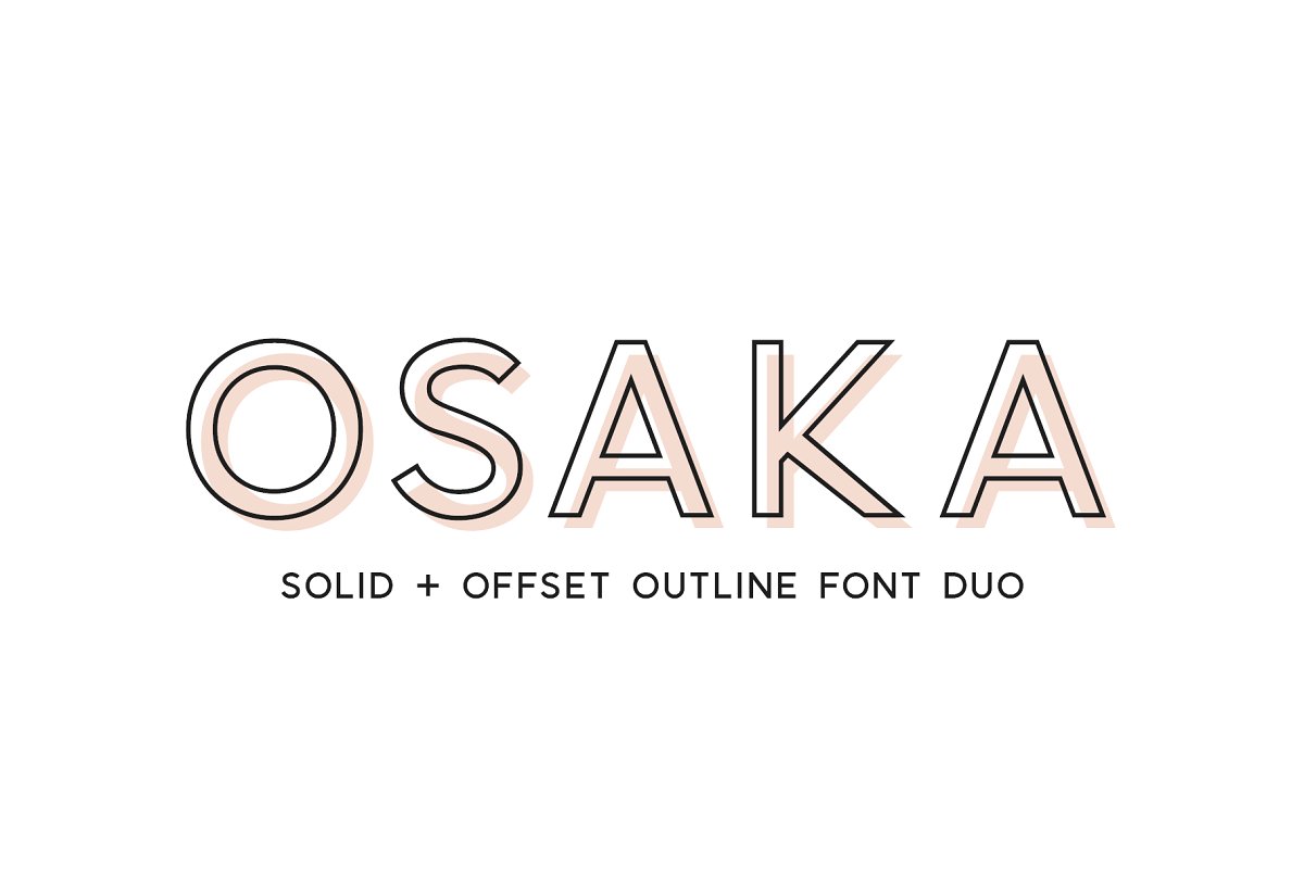 Designer Outline Tokyo Font