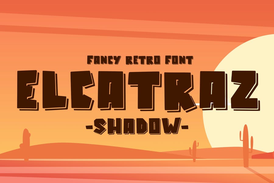 Fancy Alcatraz Shadow Fonts