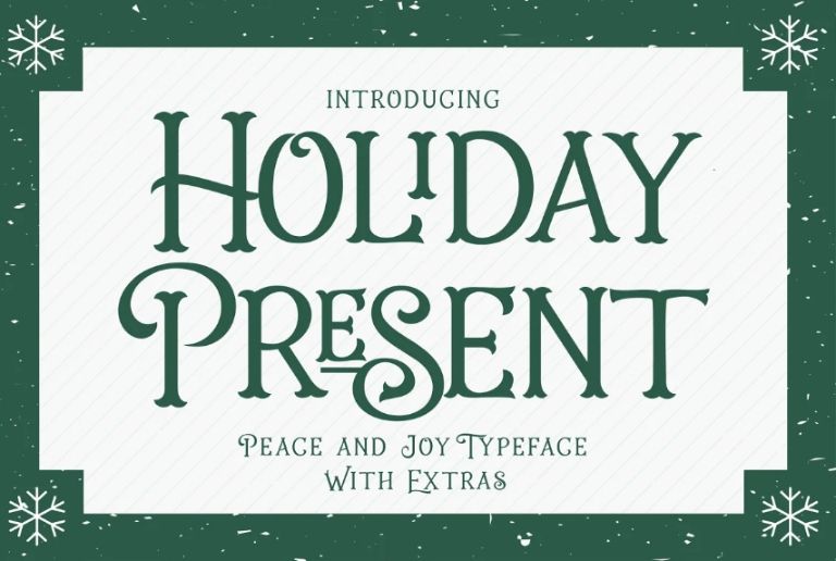 Best Holiday Present Font