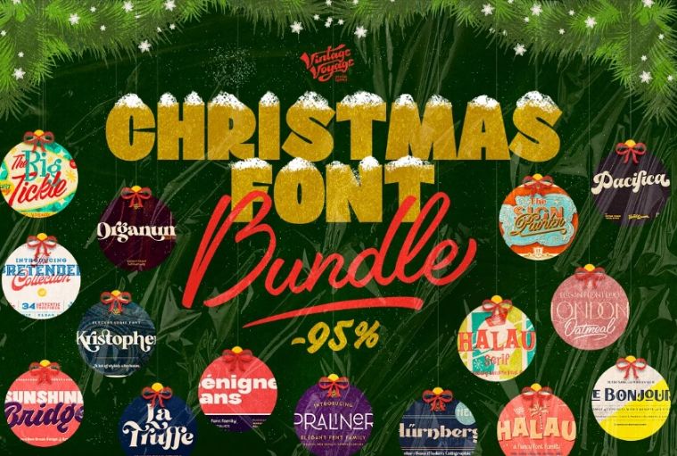 Christmas Styled Font Bundle