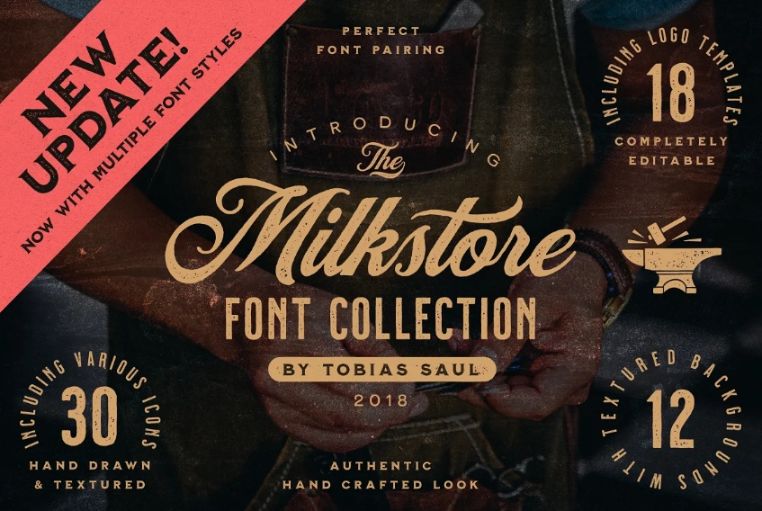 Handcrafted Vintage Fonts Collection
