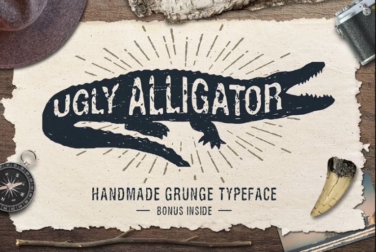 Handmade Grunge Display Typeface 