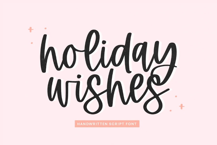 Holiday Wishes Card Fonts