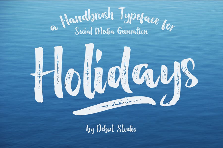 Holidays Brush fonts