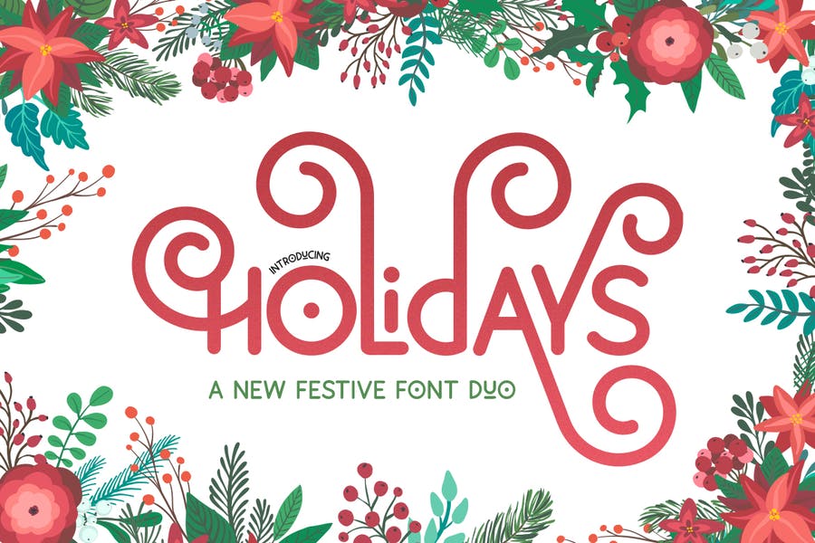 Holidays Festive Duo Fonts