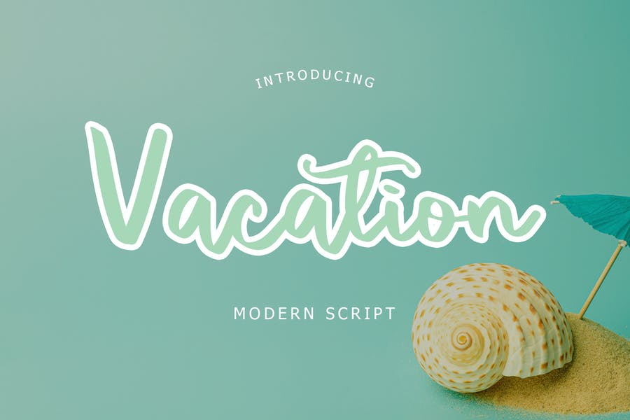 Modern Vacation Script Fonts