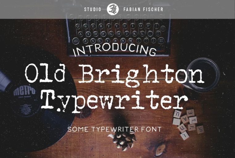 Old and Vintage Typewriter Typeface