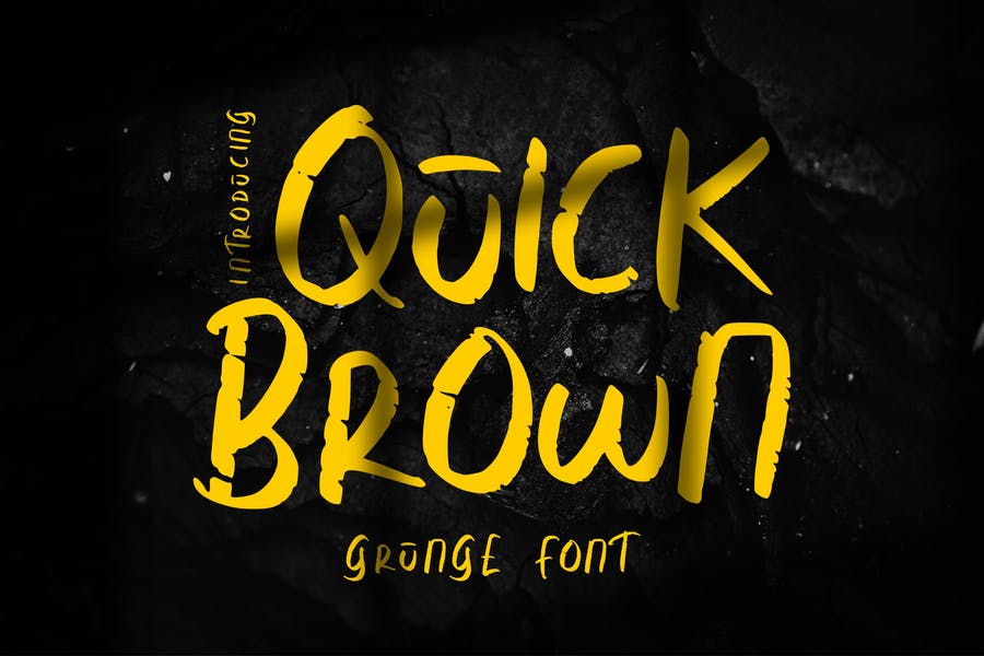 Quick Brown Calligraphy Fonts