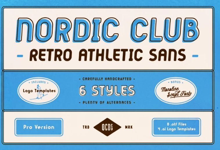 Retro Athletic Sans Fonts