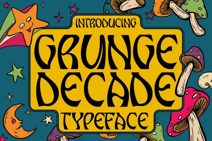 Retro Grunge Typeface Script