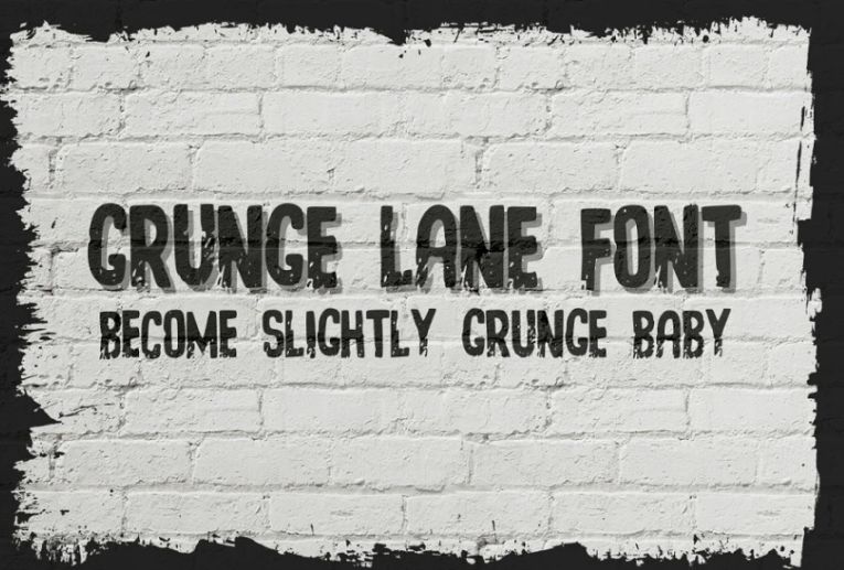 Simple Grunge Lane Fonts