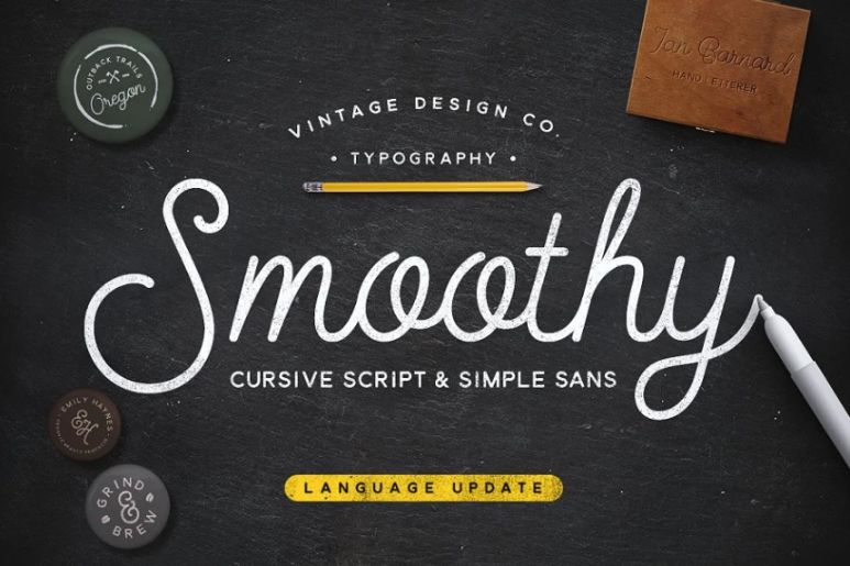 Smooth Cursive Calligraphy Fonts
