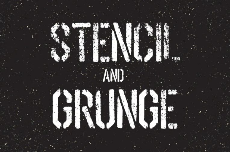 Stencil and Grunge Textured Fonts