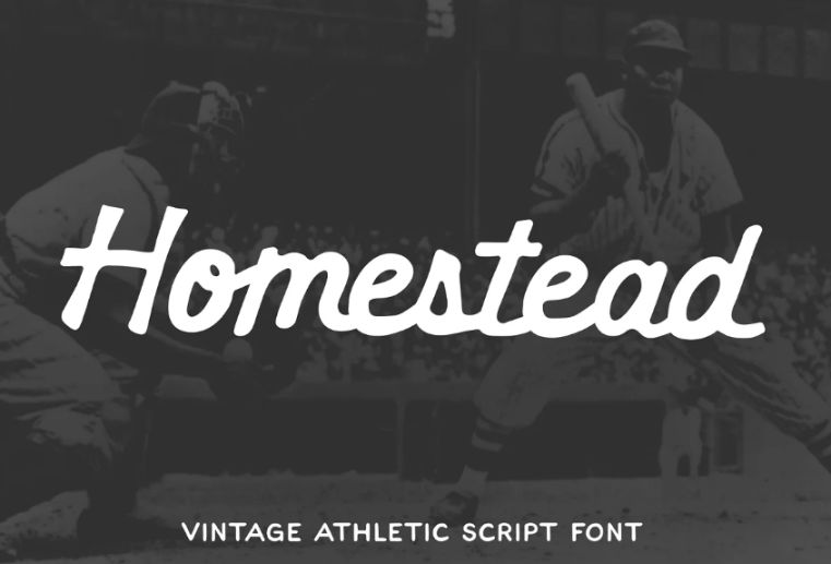 Vintage Athletic Script Fonts
