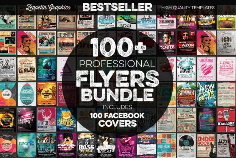 100 Flyers Templates Bundle