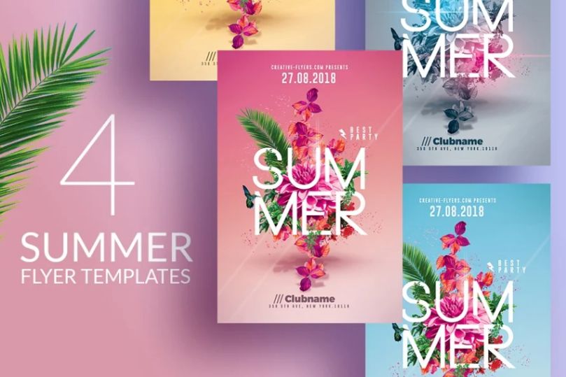 4 Summer Party Invitation Templates