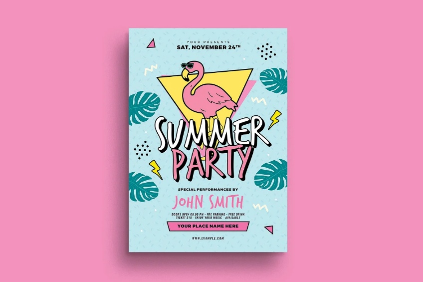 90s Summer Party Template