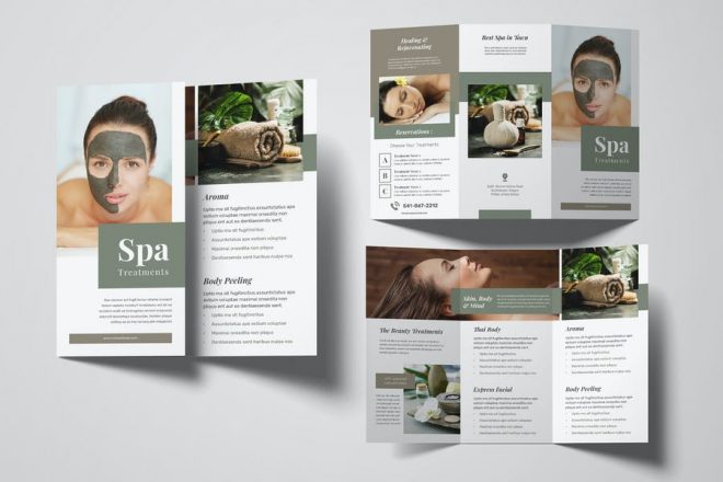 20+ Best Spa Tri Fold Brochure Templates Download - Graphic Cloud