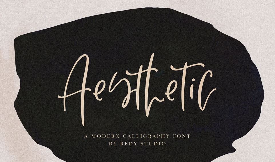 Modern Calligraphy Style Display Font