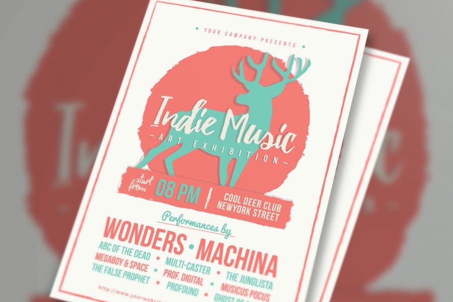 Ai and PSD Indie Flyer