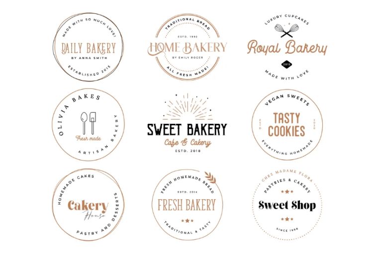 Bakery Stamp Logo Bundle