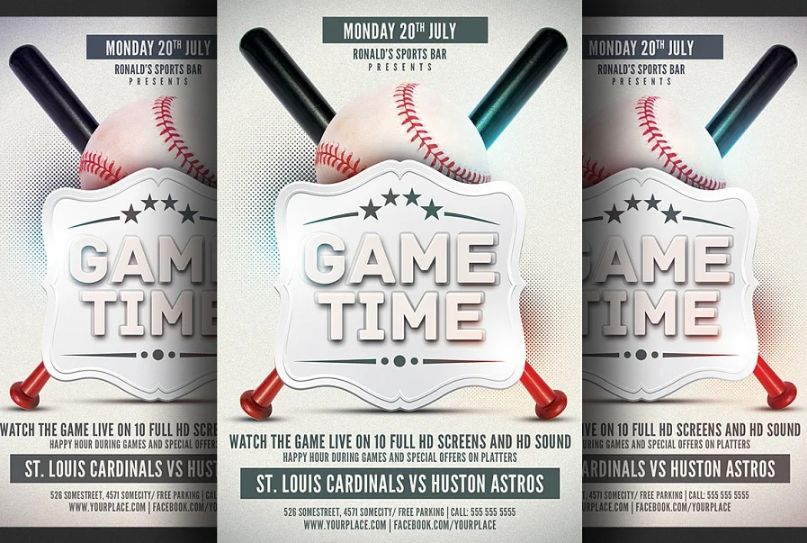 Baseball Game Night Flyer
